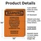 Signmission Interrupting Utility Power Automatically OSHA Warning Sign, Plastic, 10in W x 14in L, 2PK OS-2PACK-WS-P-1014-V-13264 - alternate 4